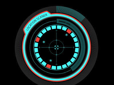 圆形旋钮和雷达UI设计欣赏 02