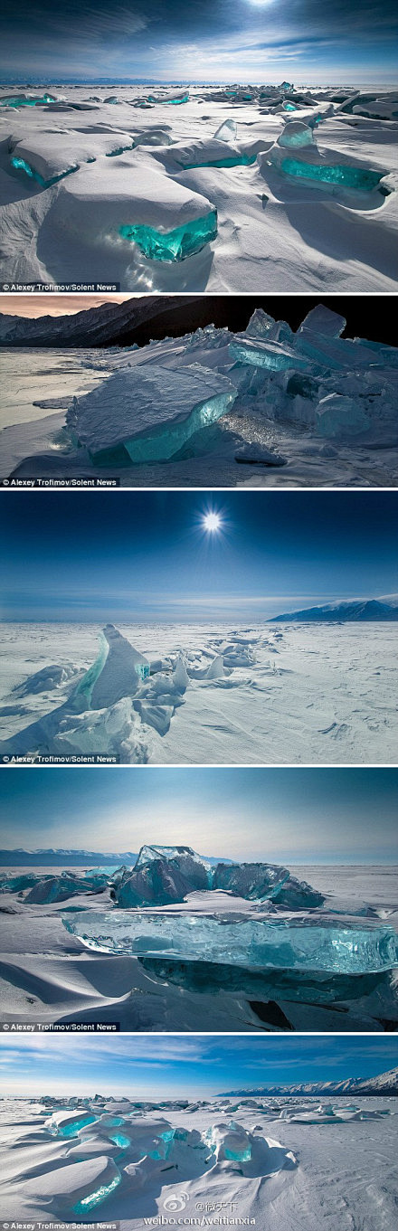 【组图：贝加尔湖上的晶莹冰球】贝加尔湖是...