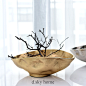迪斯凯 印度进口 欧式金色银色铝制装饰碗 花器 花盆创意装饰摆件-淘宝网