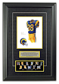 Original art of the NFL 1995 St. Louis Rams uniform traditional-game-room-wall-art-and-signs