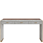 Orion | Capital Collection : Consolle<br/>designed Capital Creative Lab<br/>Wooden frame. <br/>Profiles and handles in steel.<br/>Three drawers. <br/>Optional marble top.<br/> <br/>Size cm: L 150 P 50 H 81<br/&