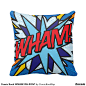 Comic Book WHAM! KA-POW! Pillow : Comic Book WHAM! KA-POW! pop art