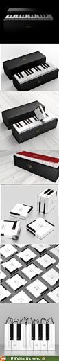 Latona Marketing designed this "Piano Package" containing baked goods from Japan's Perle cakes.: 