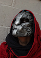 Dragoncat mask - silver by missmonster