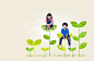 人,亚洲人,概念,微笑,露齿笑_gic11130163_kids sitting on plants_创意图片_Getty Images China