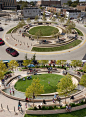 Awesome traffic circle (for people!) in Normal, Illinois.