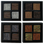 Wood Wall Decor with Multicolor Rectangular Frames - Set of 4 modern frames