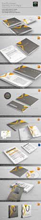 Exa Business Identity Print Pack创意极简的品牌包装合辑下载