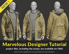 一条咸鱼哔哔哔采集到Marvelous Designer