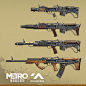 Bulldog, Ilya Tolmachev : Concept arts of Bulldog rifle for Metro Exodus.<br/>...<br/>This weapon uses barrels, grips and magazines from Kalash rifle, designed by Oleksandr Pavlenko.<br/><a class="text-meta meta-link" rel=&q