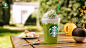 CGI Starbucks Matcha Frappuccino ! : Another version of my personal work CGI Starbucks Frappuccino, this time with Matcha.Hope you like it !