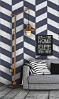 Geometric Herringbone Pattern Self Adhesive Vinyl by Livettes, $34.00: 