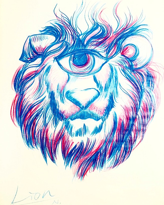 My doodle:Lion