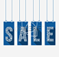 Vector illustration sale tags for winter season