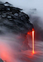 组图：美国摄影师冒死拍摄火山岩浆入海场景_新闻_腾讯网