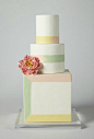 建筑师最爱 超有设计感的几何蛋糕-婚礼时光-分享最美好的时光