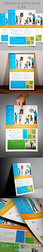 Corporate Flyer Template-Metro Style on Behance