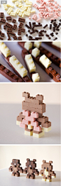 Edible Chocolate Legos