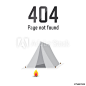 页面未找到错误404.帐篷停留