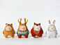 Perfect whimsical figures for a kids room. sweet bestiary: