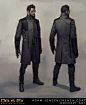 Adam Jensen's New Coat, Frédéric Bennett : Concept art done for Deus Ex: Mankind Divided. Coat designed in collaboration with Acronym. 

Eidos Montréal © 2015