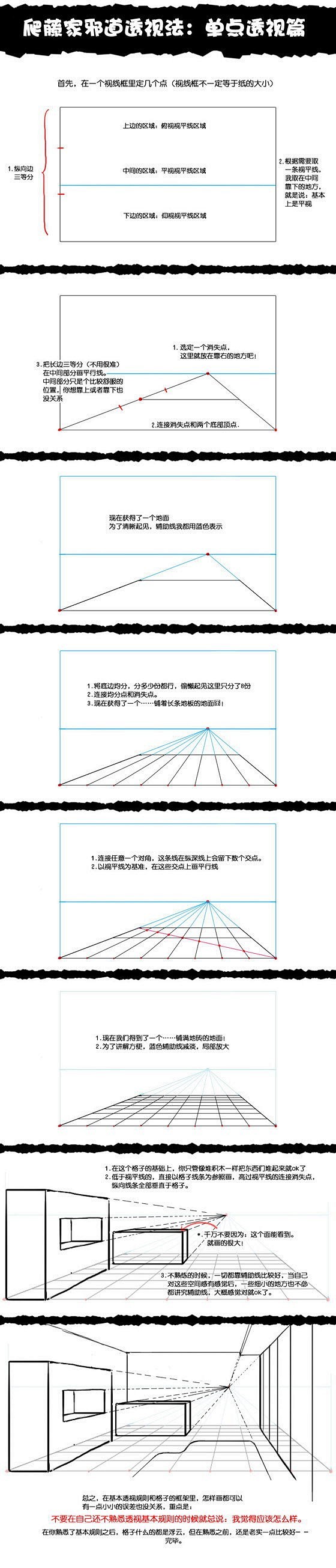 漫画手绘教程 透视