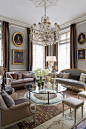 Apartment in the style of Louis XVI at Paris from decorator Jean-Louis Denio: