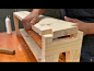 其中包括图片：Simple Woodworking Project // Easy Bench Ideas You Can Build Today!