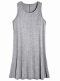 Latuza Women's Sleeveless Nightgown Scoop Neck Sleep Tank Dress S Light Gray at Amazon Women’s Clothing store