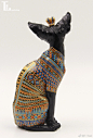 —图坦卡蒙one off—
Tutankhamun
#微博橱窗# NTTwei原创雕塑GK斯芬克斯猫（可换眼）图坦卡...