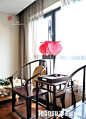 中国红新中式客厅装修效果图—土拨鼠装饰设计门户