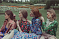 floralia : Photography: Marta Bevacqua; Models: Deila Vogur, Daria @ City Models, Yulia @ City Models, Jeanni @ Marilyn Models; Make up: Meyloo @ Bagency; Hairstyle: Benjamin Mignot; Styling: Victoria Rastello; Styling Assistant: Dabby Naval