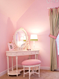 Pretty in Pink Little Girls Bedroom
