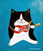 [cp]日本插画家Pepe Shimada笔下的猫。[/cp]