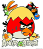 愤怒的小鸟 ANGRY BIRDS  服装胸花印花图案 动漫人物