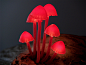 清新蘑菇小花灯