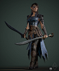 Elf Commander Onneisha - Real-Time Character, Julie Beliveau : This is my first ever fully completed real-time character! 
I joined up with Game Art Institute's August 2018 bootcamp where I first created my Gunpowder Horn and started really heavily learni