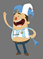 Character´s illustration - World Cup Brazil 2014  : Creation and production of a family of five people (father, mother, son, daughter and pet) and a score of fans celebrating and having fun, dressed in argentinian futbol team colors. These illustrations w