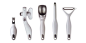 Kitchen Gadgets | IDEO. Every handle is different because every function is different.