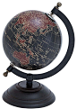 Elegant Metal Wood Globe with Contemporary Elegance modern books