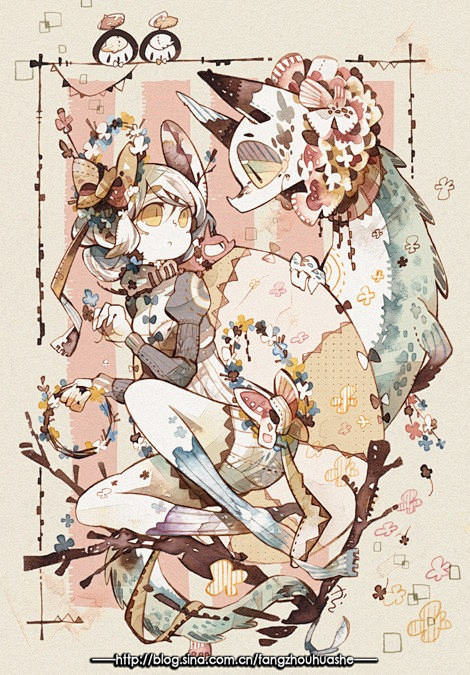 日本——画师からし的手绘水彩插画作品