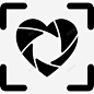 心脏形膜片焦点界面符号图标 UI图标 设计图片 免费下载 页面网页 平面电商 创意素材