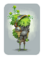 Moss Knight : Sometimes the wizards want a friend, so they'll grab a hearty lump of moss from the forest and stuff it in a suit of armour. They coax a bit of life into the organic matter by chatting and singing and storytelling, until "SHWOOOOOOOMP!&