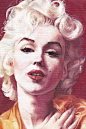 人物插画欣赏：好莱坞性感女神玛丽莲·梦露(Marilyn Monroe)-设计之家