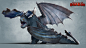How To Train Your Dragon - The Hidden World :: Crimson Goregutter Dragon, Charles Ellison : Excited to share some of the work that I was very honored to create for 'How To Train Your Dragon - The Hidden World'.  This is the Goregutter Dragon I had the opp