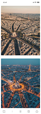 1973年蒙版纳斯大楼建成后，巴黎下决心不在老城区内再建高楼，所以才能有眼前的这幅景观。#昼与夜#