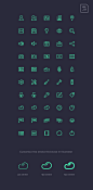 Stroke Gap Icons Set Vol.1 : Today we're launching Stroke Gap, a new icons collection from UI designer Vlad Cristea. The set includes 50 icons...