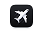 Flighty 图标 app icon app store icon 品牌设计 flight flighty icon ios app icon ios icon iphone logo macos icon plane sketch ui vector