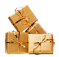 wrapped-christmas-gift-boxes-against-red