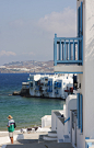 希腊米克诺斯岛，号称世界上最美的岛屿群。